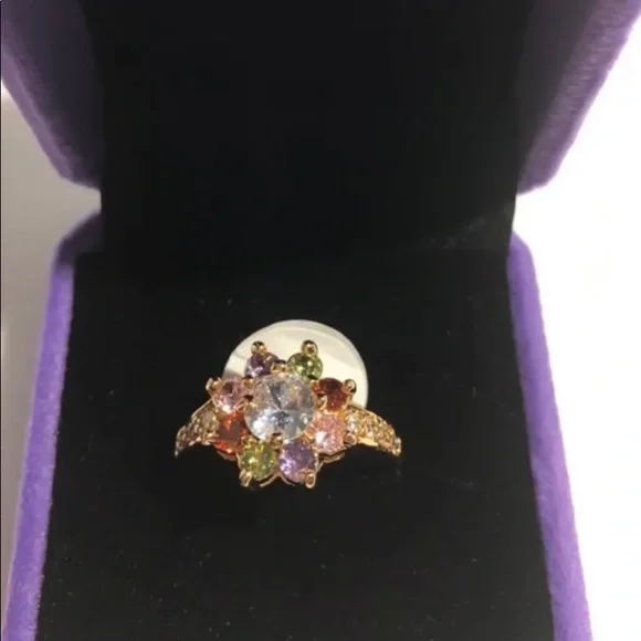 SINGLE FLOWER RING - Picture 1 of 2